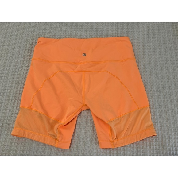Lululemon Spinerette Short Women’s 8 Orange Creamsicle Pop W7693S - Picture 4 of 10